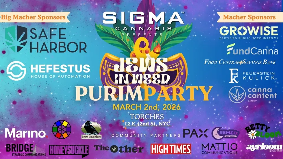 Jews in Weed Purim Party event artwork